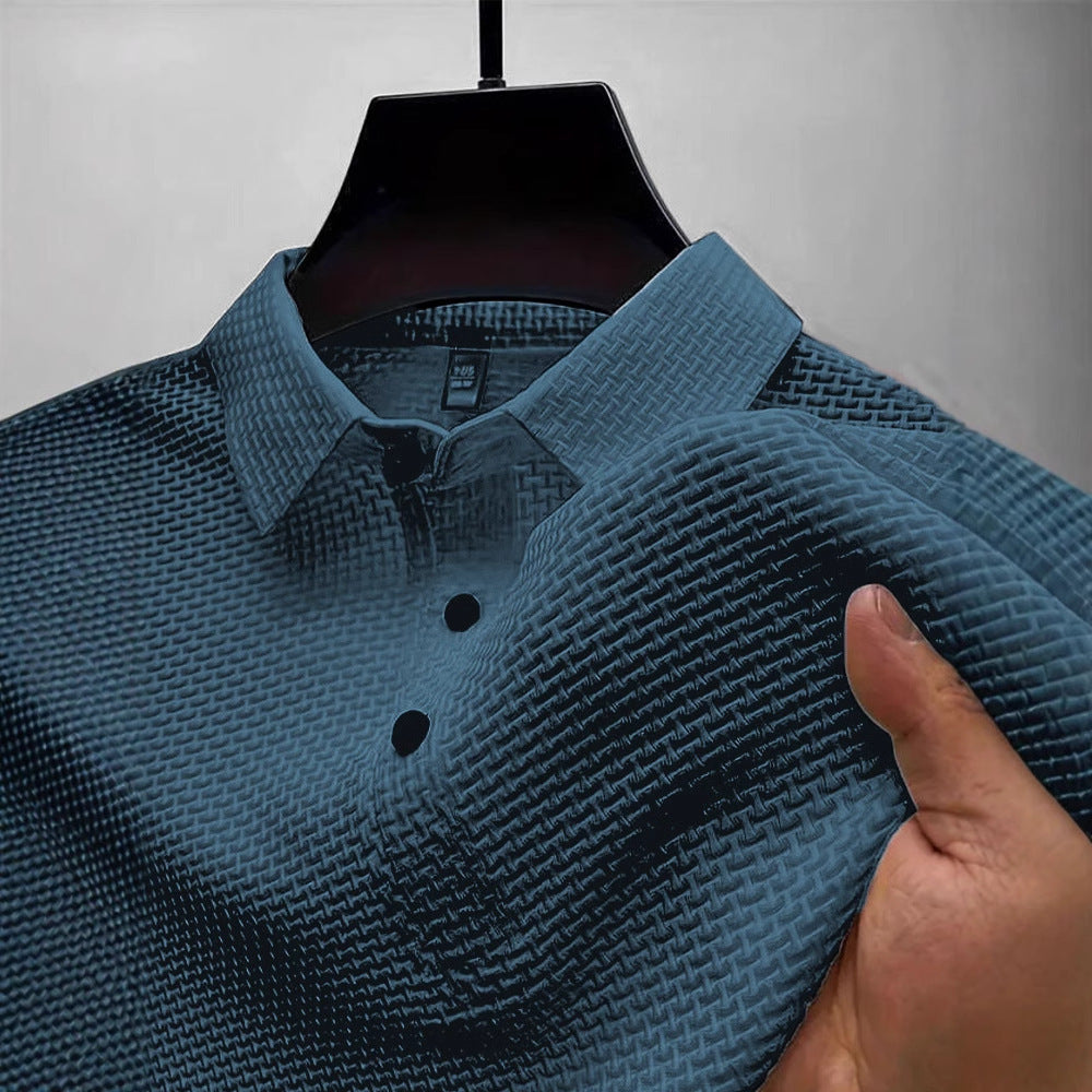 Ice‑Silk Mesh Waffle Polo Shirt，12 Colors，Size S‑7XL