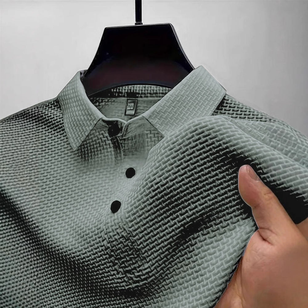 Ice‑Silk Mesh Waffle Polo Shirt，12 Colors，Size S‑7XL